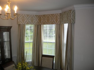 Cornice Board in Bay Window with matching panels