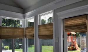 McFeely Window Fashions – Woven Wood Roman Shades - Cordless